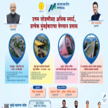 Bharat Nagar (University of Mumbai Campus) – Inauguration of Vakola Junction Elevated Road (SCLR Phase-II) and Metro Line 2B – 'Chembur' metro station, Thane–Borivali double tunnel project started by TBM 'Arjuna', and B.K.C. connected to Babasaheb Anantrao Bhosale flyover.