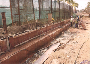 Capping Beam Shuttering work in progress Cut  and Cover