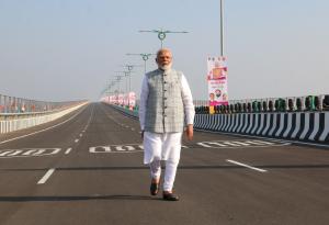 Honourable Prime Minister Shri Narendra Modi inaugurated India s longest sea bridge the Atal Bihari Vajpayee Sewri Nhava Sheva Atal Setu on 12th January