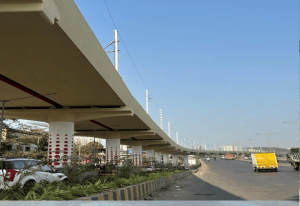 Viaduct & OHE Mast Erection Progress towards Miragaon