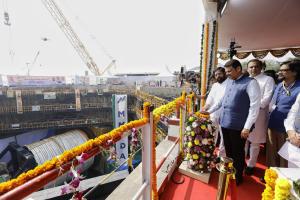 Hon’ble CM Devendra Fadnavis launched Slurry-Shield TBM for Orange Gate–Marine Drive Tunnel on 3rd December, 2025