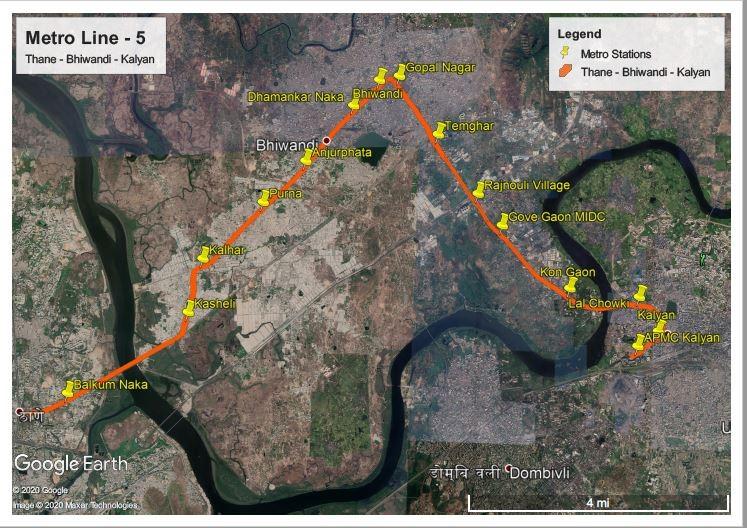 Key Map - Metro Line - 5