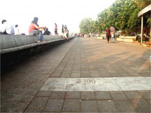 Markings on Footpath